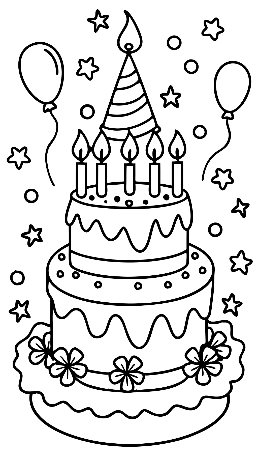 free coloring birthday pages